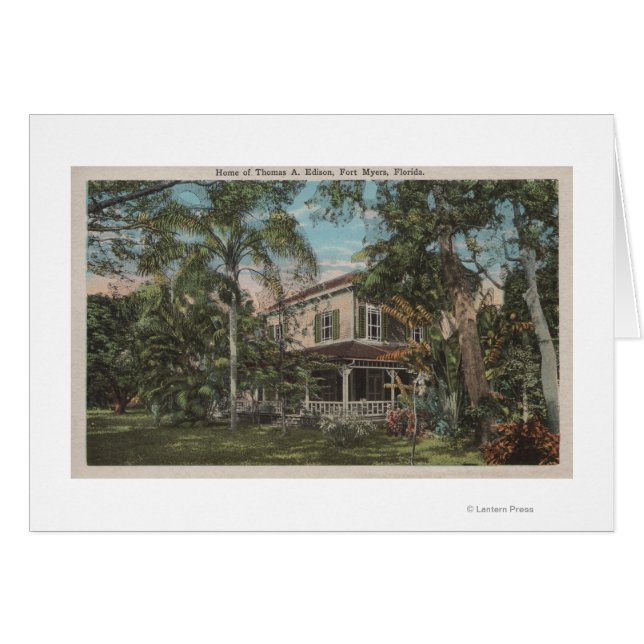 フィートフロリダ州マイヤーズ – トマス・エジソンハウスの景色 (正面横)