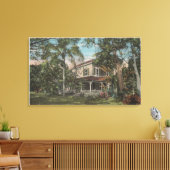 フィートフロリダ州マイヤーズ – トマス・エジソンハウスの景色 キャンバスプリント (インサイチュ (リビング))