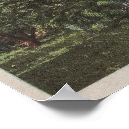 フィートフロリダ州マイヤーズ – トマス・エジソンハウスの景色 ポスター (角)