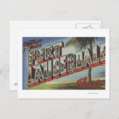 フィートフロリダ州ローダーデール – ラージレターシーン ポストカード (正面/裏面)