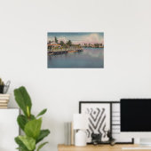 フィートフロリダ州ローダーデール – Canal Scene ポスター (ホームオフィス)