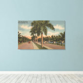 フィートフロリダ州ローダーデール – View of Las Olas キャンバスプリント (インサイチュ (ウッドフロア))