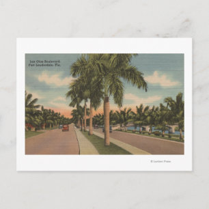 フィートフロリダ州ローダーデール – View of Las Olas ポストカード