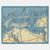 フィートマイヤーズマップ フリースブランケット (正面(横))