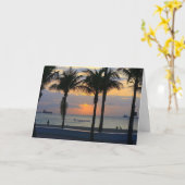 フィートローダーデールサンセット カード (黄色い花)