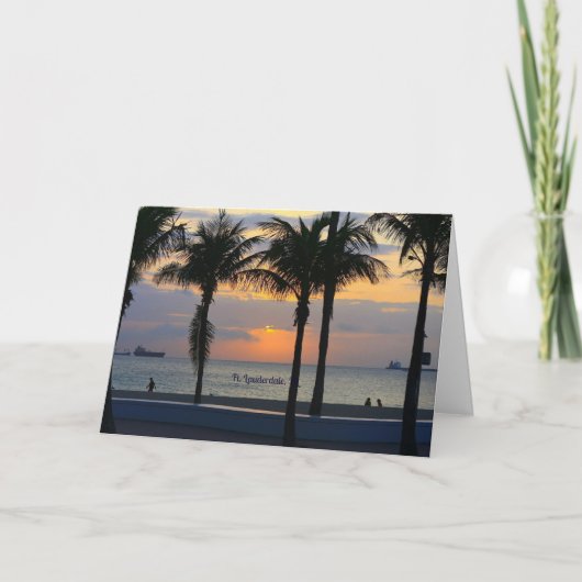 フィートローダーデールサンセット カード (正面)