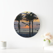 フィートローダーデールサンセット ラージ壁時計 (ホーム)