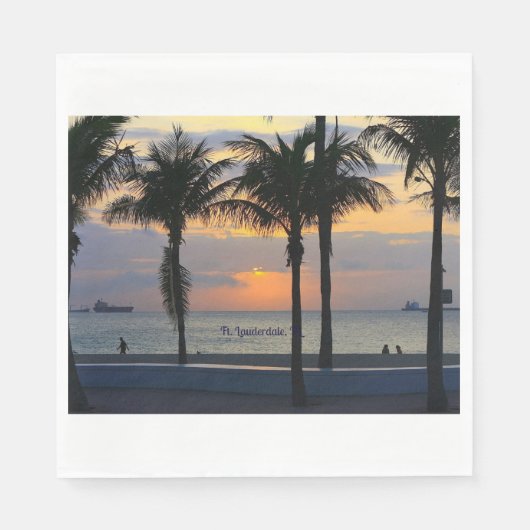 フィートローダーデールサンライズ スタンダードランチョンナプキン (正面)