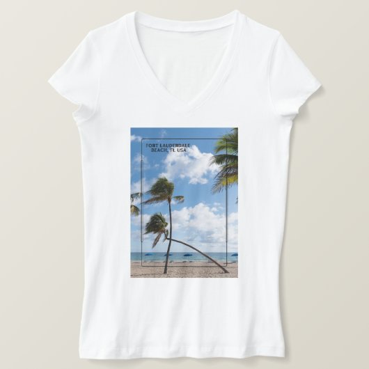 フィートローダーデール，フロリダバケーションビベス Tシャツ (デザイン正面)