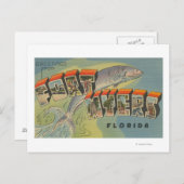 フィートMyers, Florida – ラージ・レター・シーン ポストカード (正面/裏面)