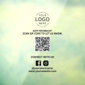 フィードバック用QRコード ソーシャルメディア マーケティング ストア サイン ウィンドウサイン (シート3)