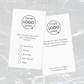 フィードバック |ミニマルモダンリストロゴ調査カード 名刺