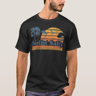 フィーリンおもしろいサルティビーチサマーバケーションヴィンテージ Tシャツ