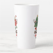 フィーリンすてきのクリスマスおもしろいレトロ名 カフェラテマグ (正面)