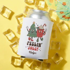 フィーリンすてきのクリスマスおもしろいレトロ名 缶クーラー