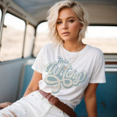 フィーリンウィッチーレトロスタイルカスタムカラーTシャツ Tシャツ