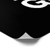 フィーリングレープおもしろいフルーツプンダークBG ポスター (角)