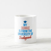 フィーリング大学の学位 コーヒーマグカップ (中央)