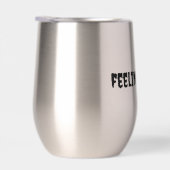 フィーリン不気味の茎のないワインのタンブラー (右面)