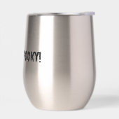 フィーリン不気味の茎のないワインのタンブラー (左面)