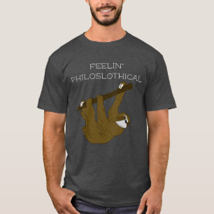 フィーリン·フィロスロシカル、ナマケモノ+哲学パン Tシャツ