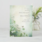 フィールズオブクローバー結婚式招待状 招待状 (スタンド正面)