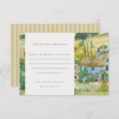 フィールズ素朴ンマウンテンランドスケープ結婚の詳細 エンクロージャーカード (正面/裏面)