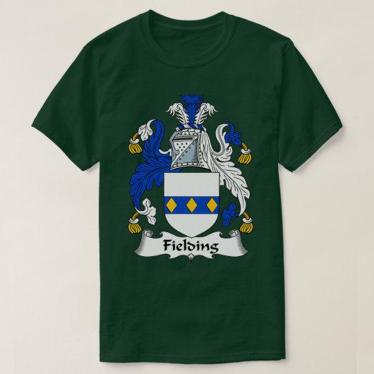 フィールディングコート・オブ・アームズ家紋 Tシャツ (デザイン正面)