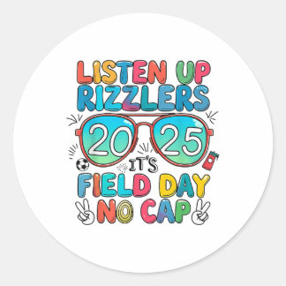 フィールドおもしろいデイシャツア聞アップRizzlersフィールドデイ ラウンドシール