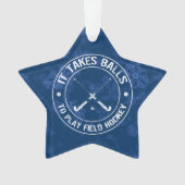 フィールドおもしろいホッケーホリデーオーナメント オーナメント (正面)