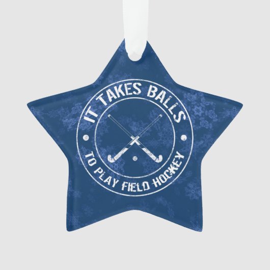 フィールドおもしろいホッケーホリデーオーナメント オーナメント (正面)