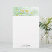 フィールドかわいらしのデイジーの写真 便箋 (スタンド正面)