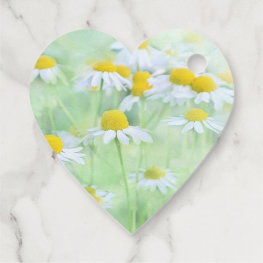 フィールドかわいらしデイジーの写真ありがとう フェイバータグ (裏面)