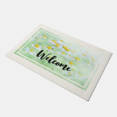 フィールドかわいらしデイジーの歓迎 ドアマット (アングル)