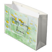 フィールドかわいらしデイジーの誕生日 ラージペーパーバッグ (正面アングル)