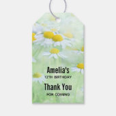 フィールドかわいらしデイジー誕生日有難う ギフトタグ (正面)