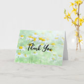 フィールドかわいらしデイジー カード (黄色い花)