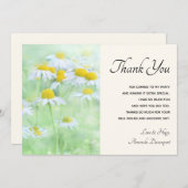 フィールドかわいらしデイジー サンキューカード (正面/裏面)