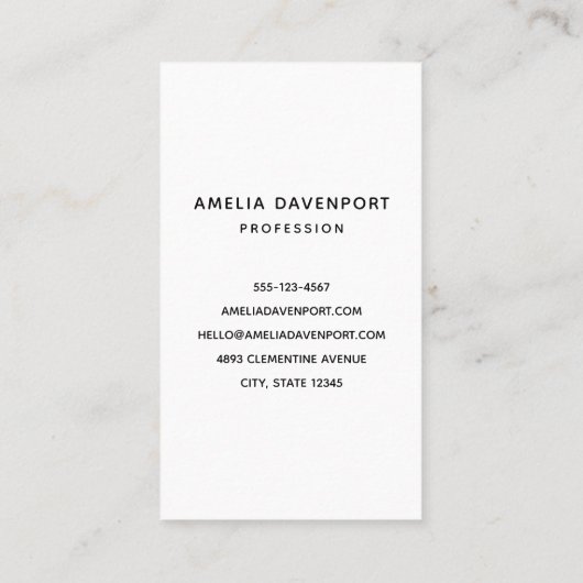 フィールドかわいらしデイジー 名刺 (裏面)