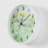 フィールドかわいらしデイジー 壁時計 (傾斜)