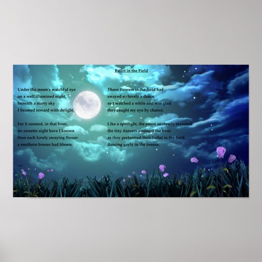 フィールドでのバレエ ポスター (正面)