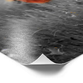 フィールドでの馬の部分的なカラー写真 フォトプリント            (角)