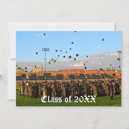 フィールドでの20XXの卒業クラス 招待状 (正面)