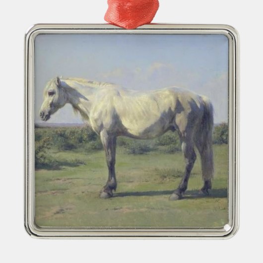 フィールドに灰色の馬(Rosa Bonheur) メタルオーナメント (正面)