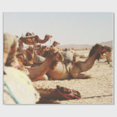 フィールドに5つのラクダ ラッピングペーパー (フラット)