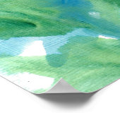 'フィールドのデイジー'抽象芸術 ポスター (角)