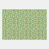 フィールドのバニー – ライトグリーン。 ラッピングペーパーシート (正面3)