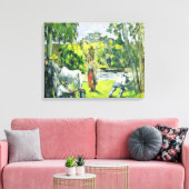 フィールドのライフ, c.1875 (キャンバス上の油) キャンバスプリント (インサイチュ (リビング))