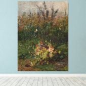 フィールドの夏の花 キャンバスプリント (インサイチュ (ウッドフロア))