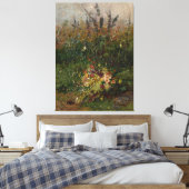 フィールドの夏の花 キャンバスプリント (インサイチュ (寝室))